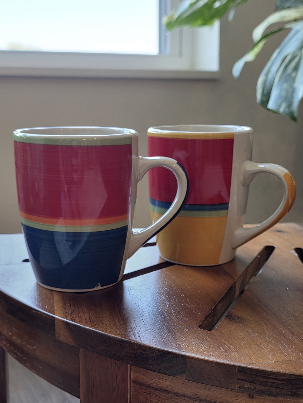 Royal Norfolk Colorblock Ceramic Mugs - Set of 2 - Picture 13 of 13